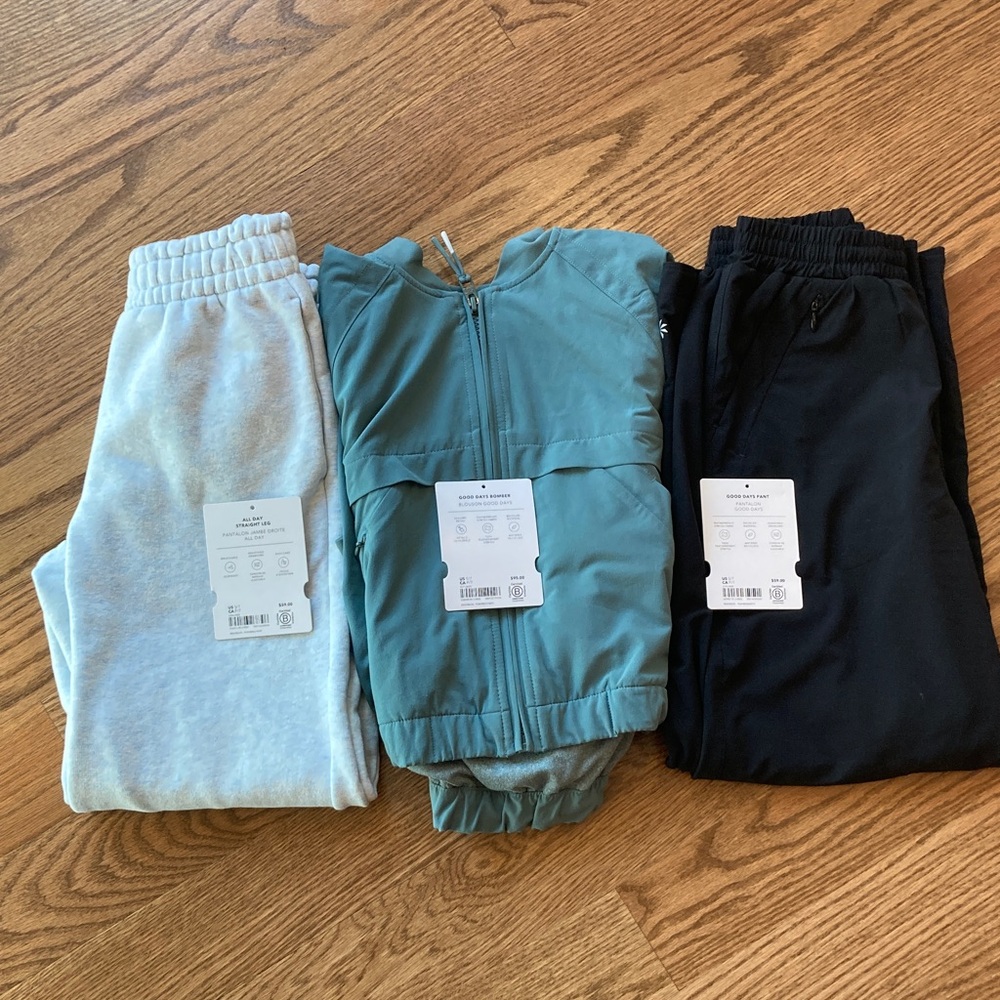Athleta Girl Bundle - 2 pairs of pants and 1 Jacket